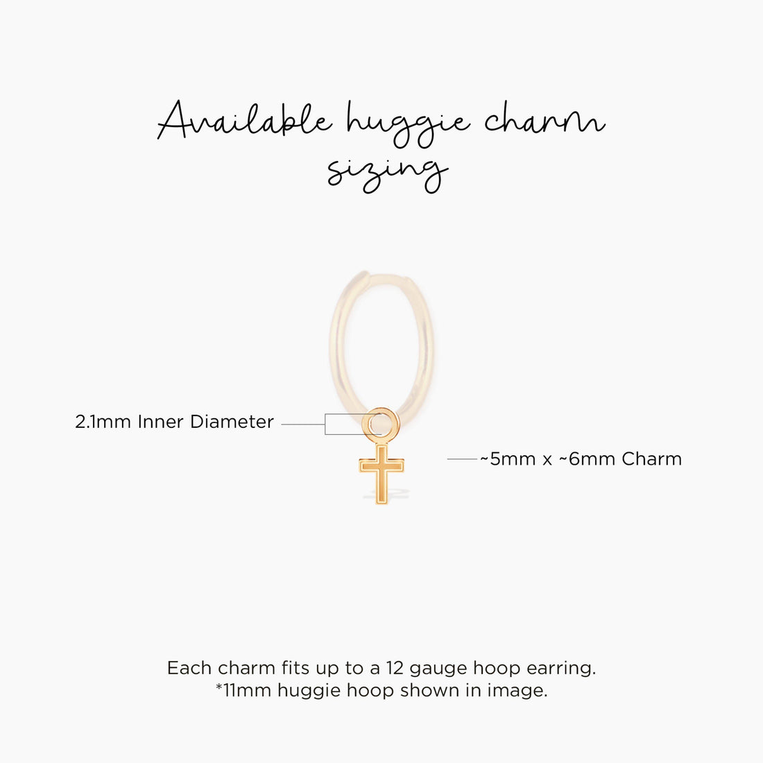 Two-tone Cross Pendant Charm