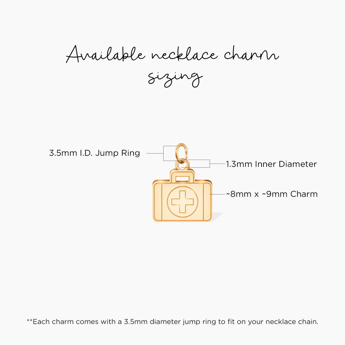 Red Cross First Aid Charm Pendant