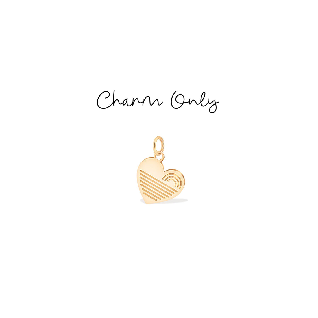 Rainbow Heart Charm Pendant
