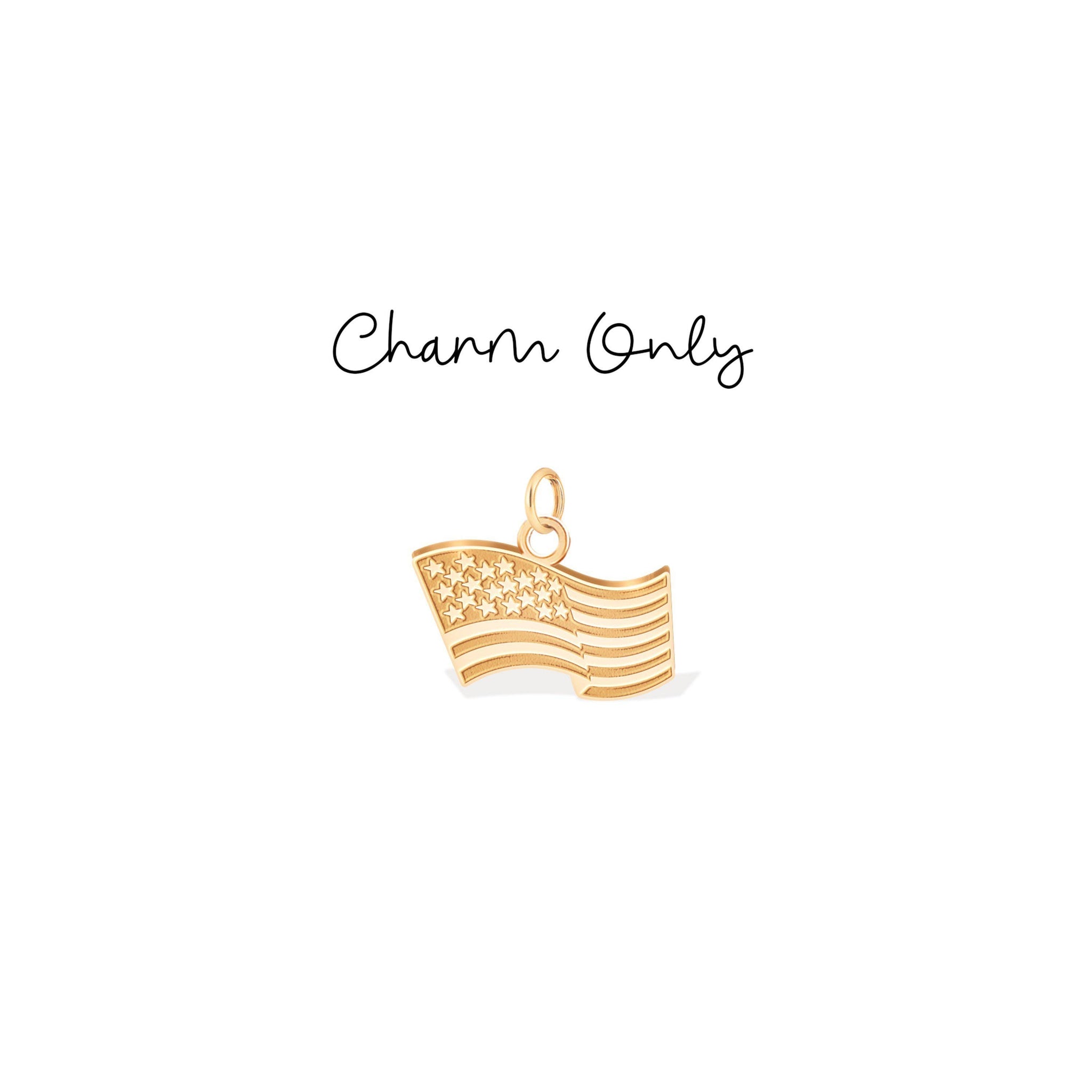 Patriotic USA Flag Pendant Necklace
