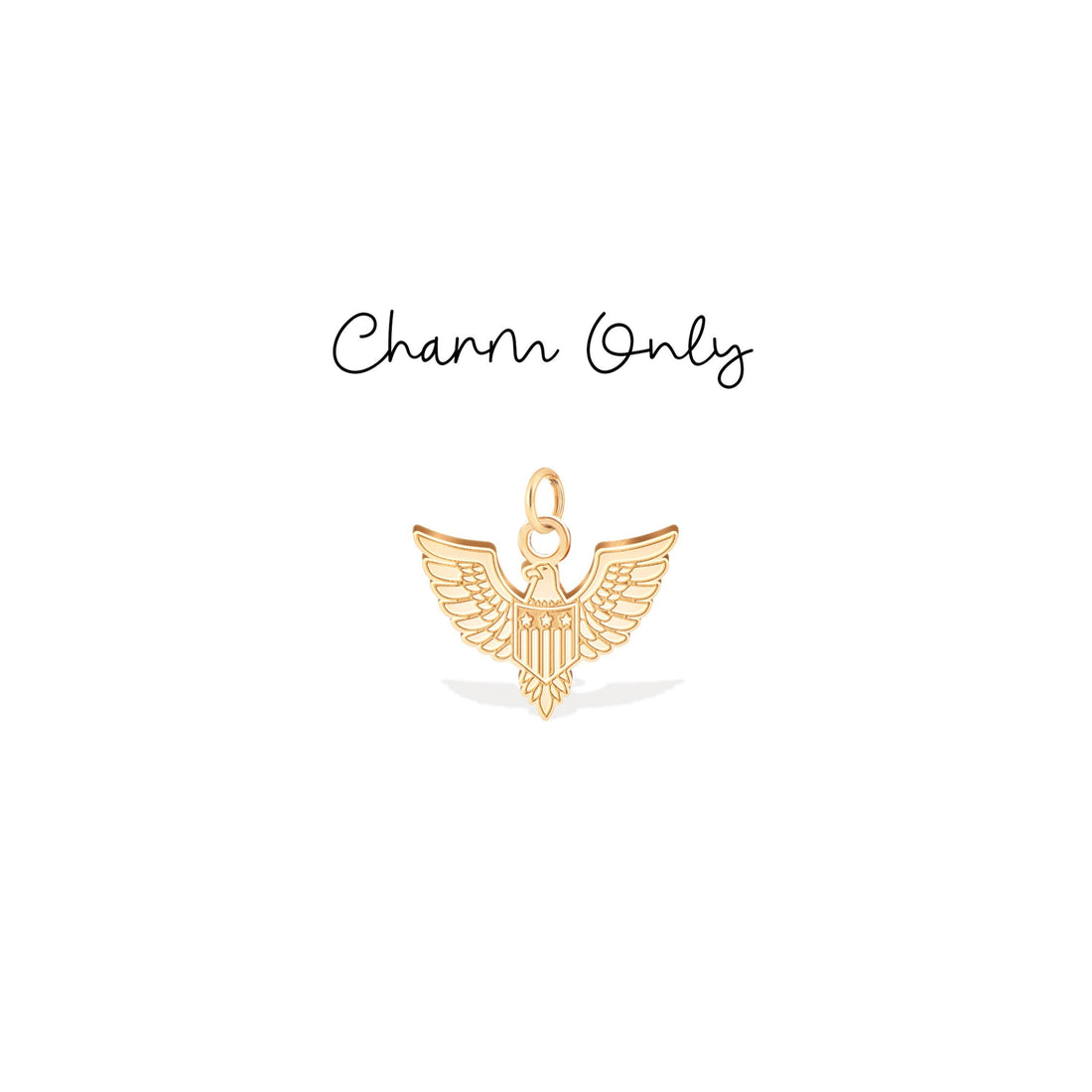 Soaring USA Eagle Charm Pendant