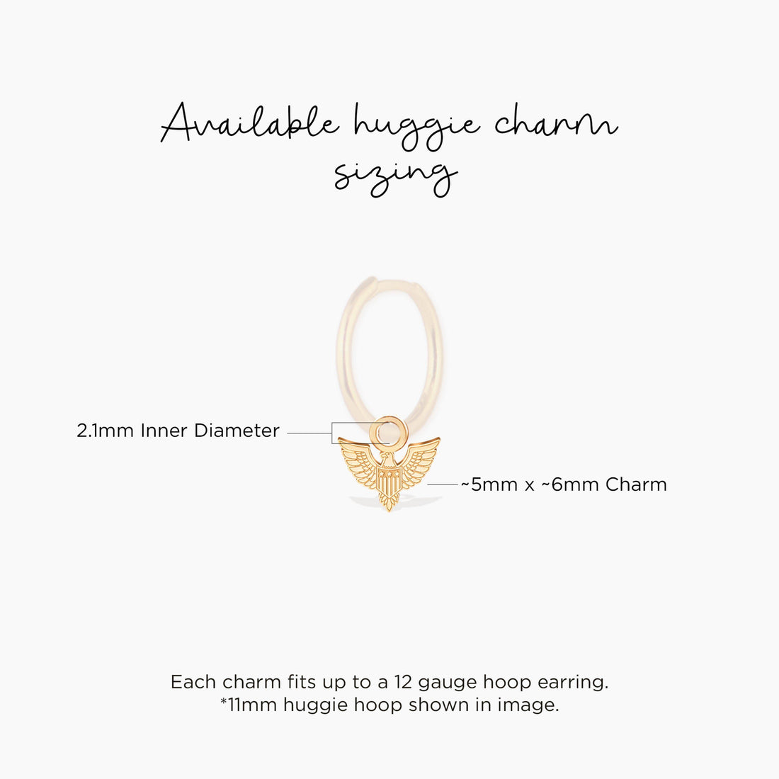 Soaring USA Eagle Charm Pendant