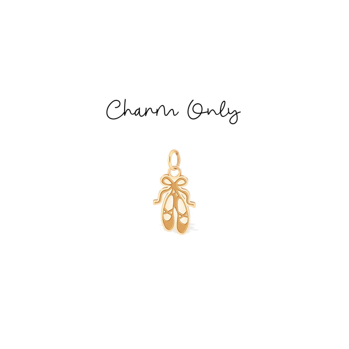 Dancing Ballerina Ballet Shoes Charm Pendant