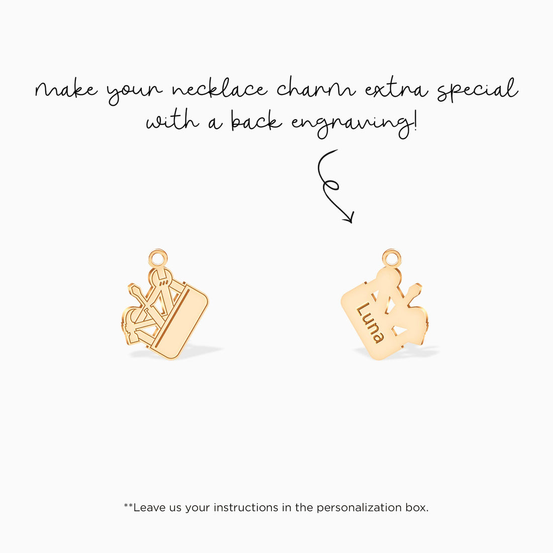 Handyman Tools Charm Pendant