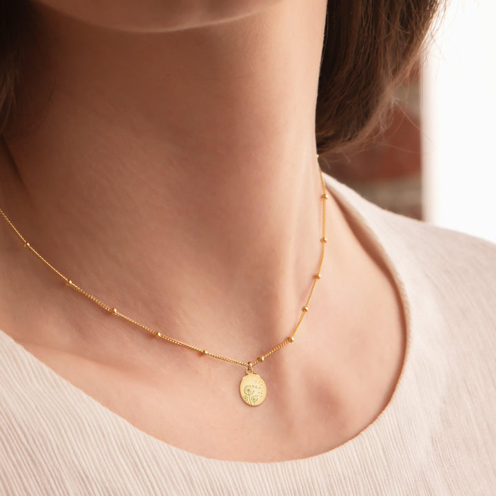 Dandelion Blooming Charm Necklace
