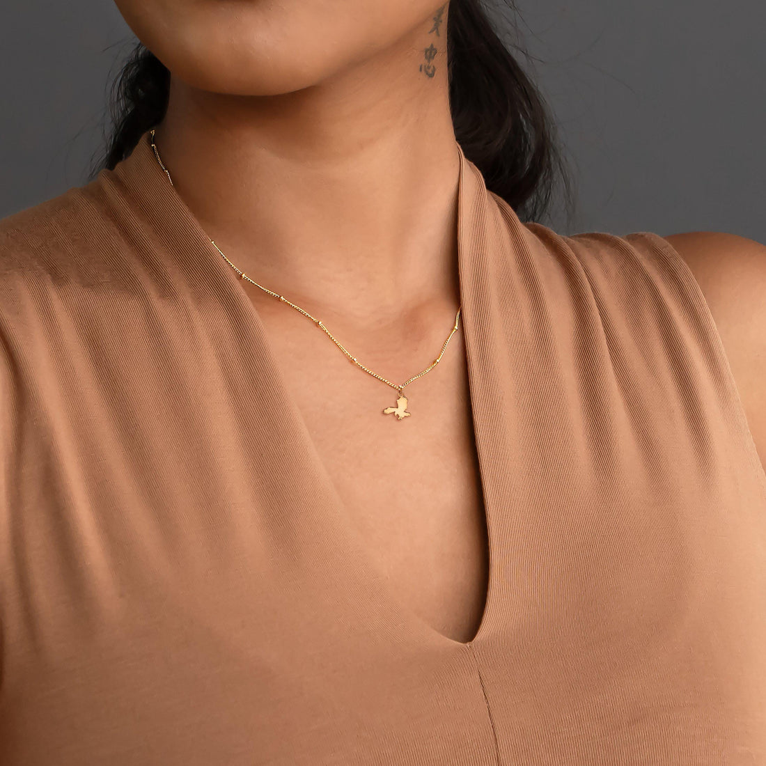 Eagle Airborne Charm Necklace