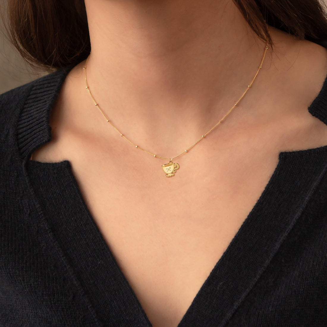 Teacup Charm Necklace