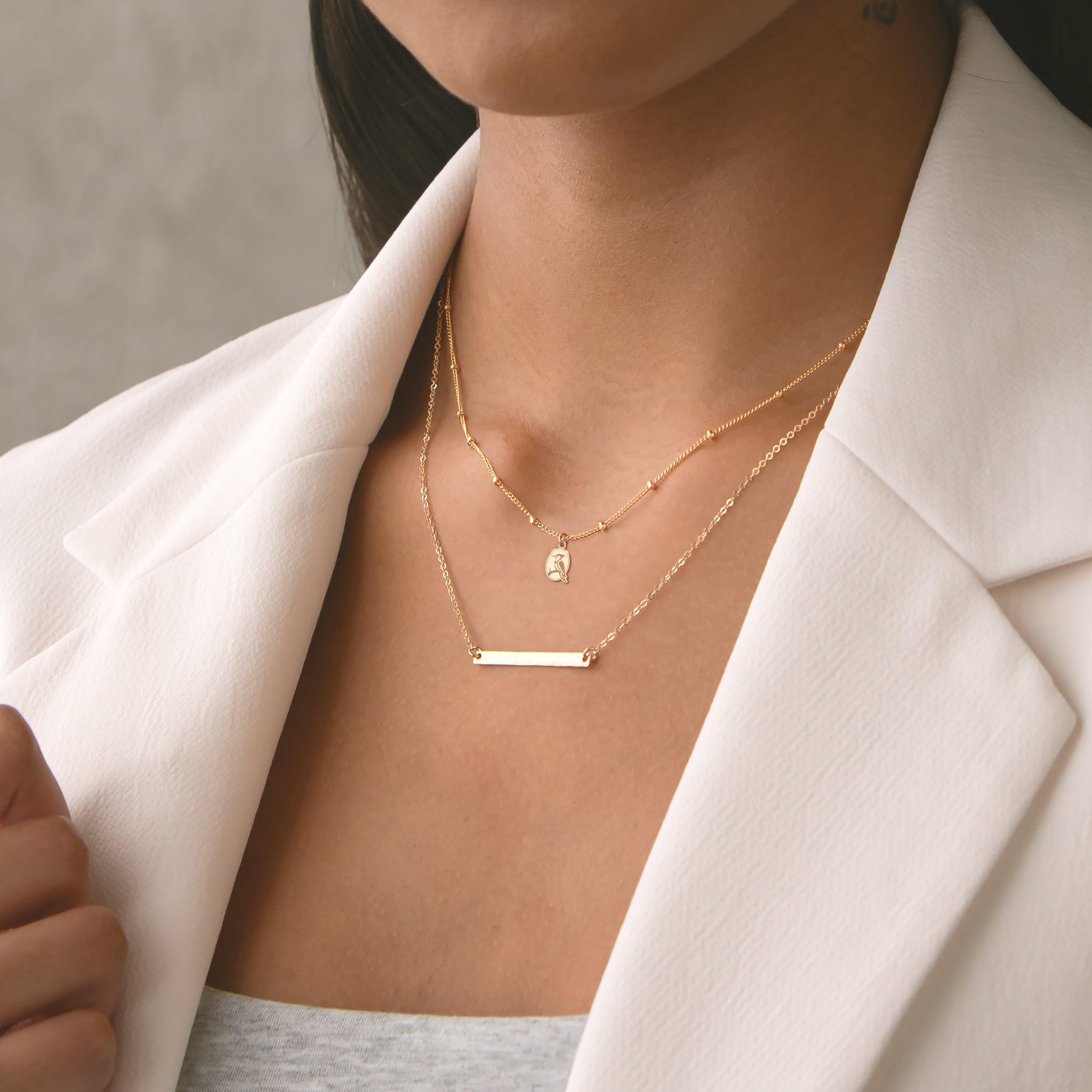 Woodpecker Bird Charm Necklace