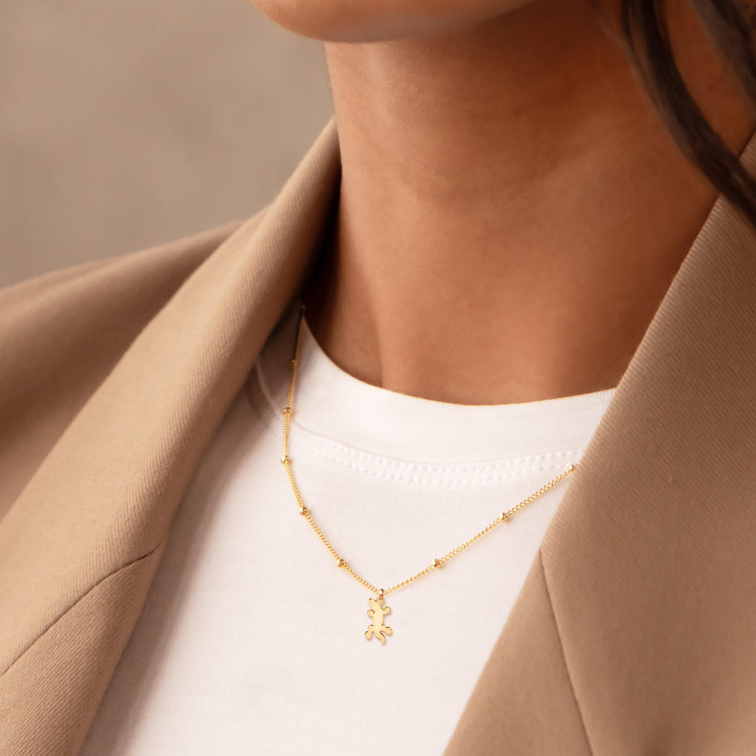 Lizard Lover Charm Necklace