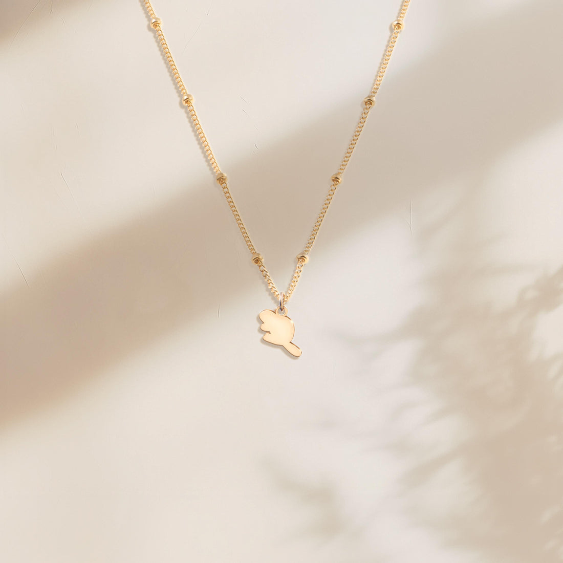 Beaver Pendant Satellite Beady Necklace