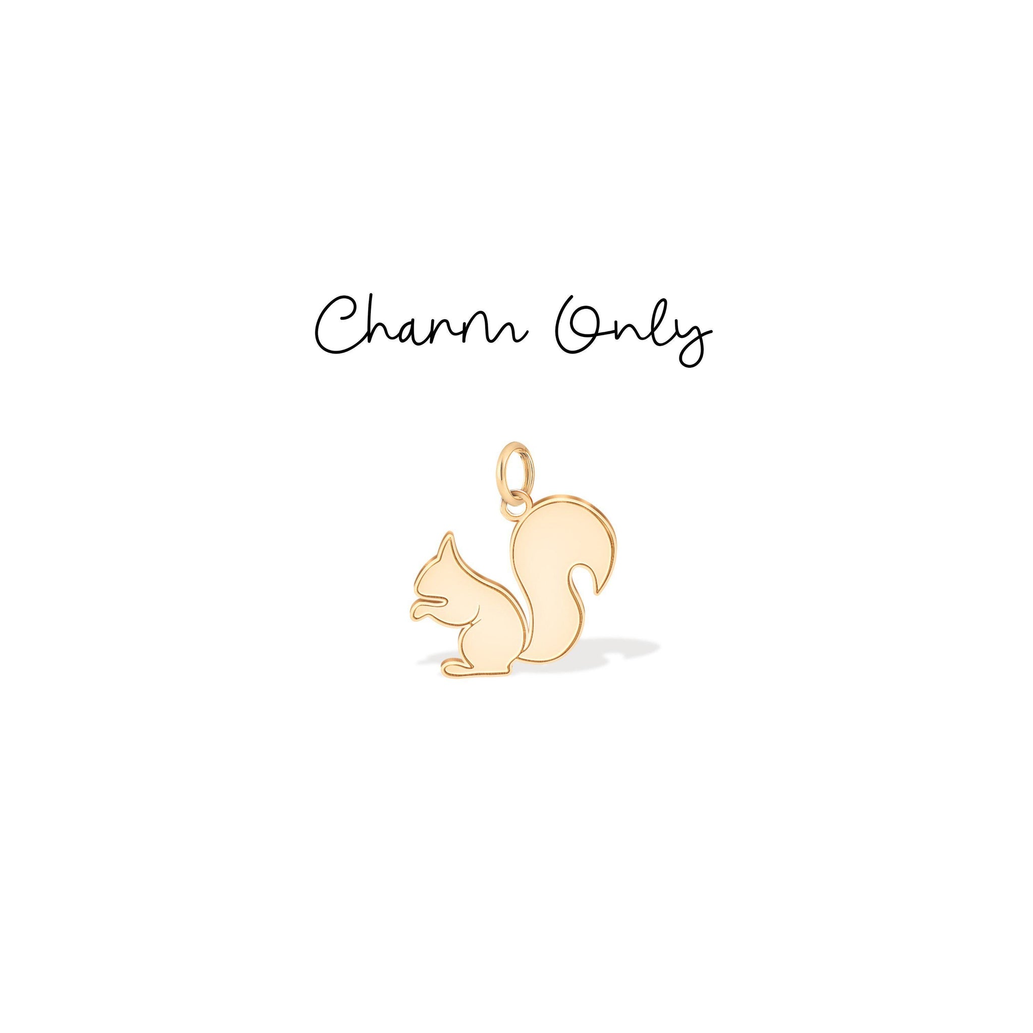 Leaping Squirrel Pendant Necklace