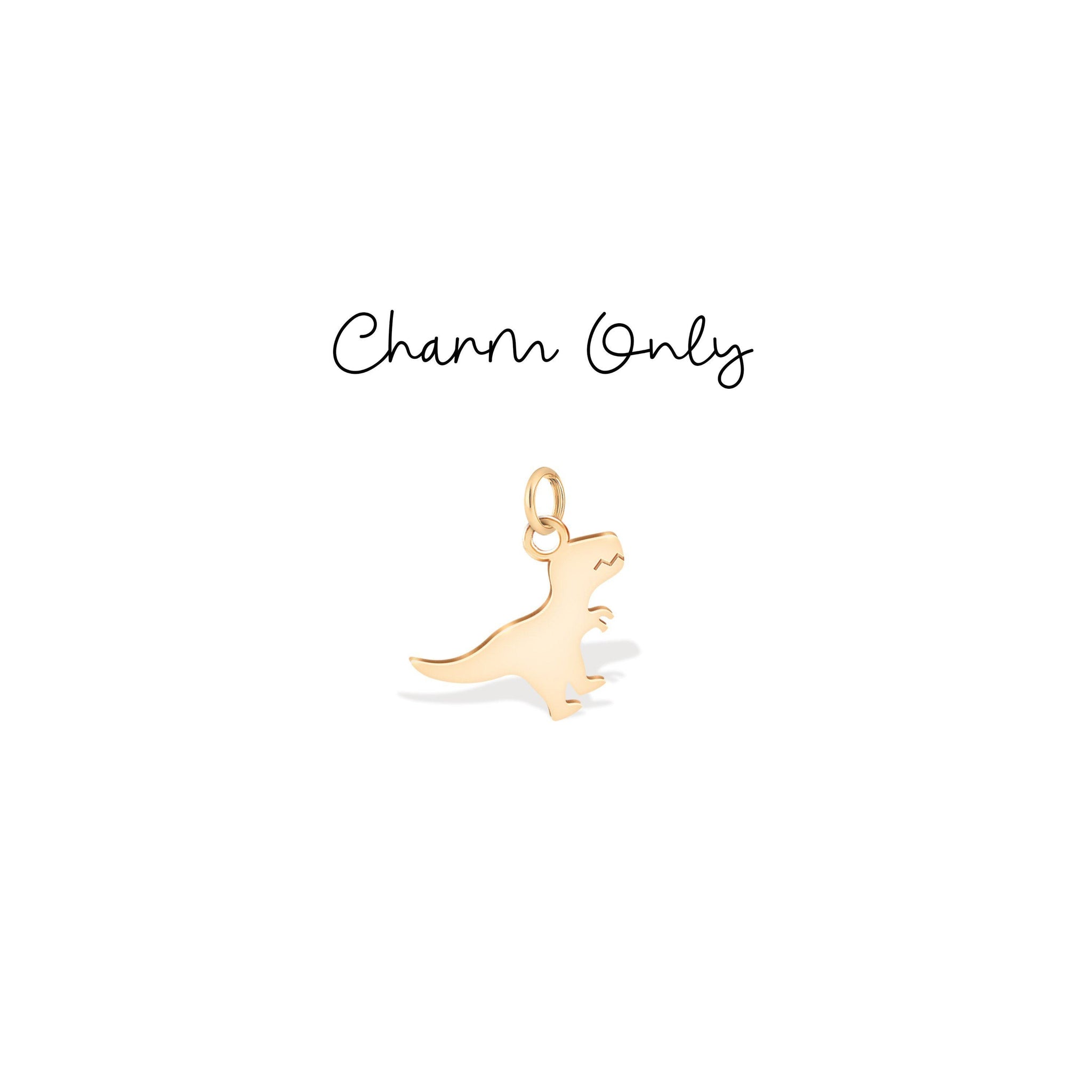 T Rex Tiny Dino Charm Stud Earrings