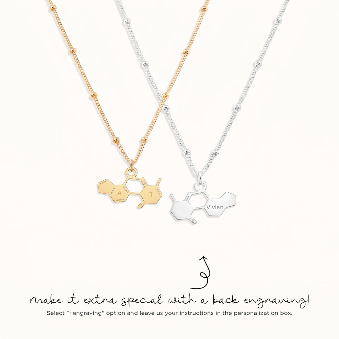 Molecular Structure Beady Necklace