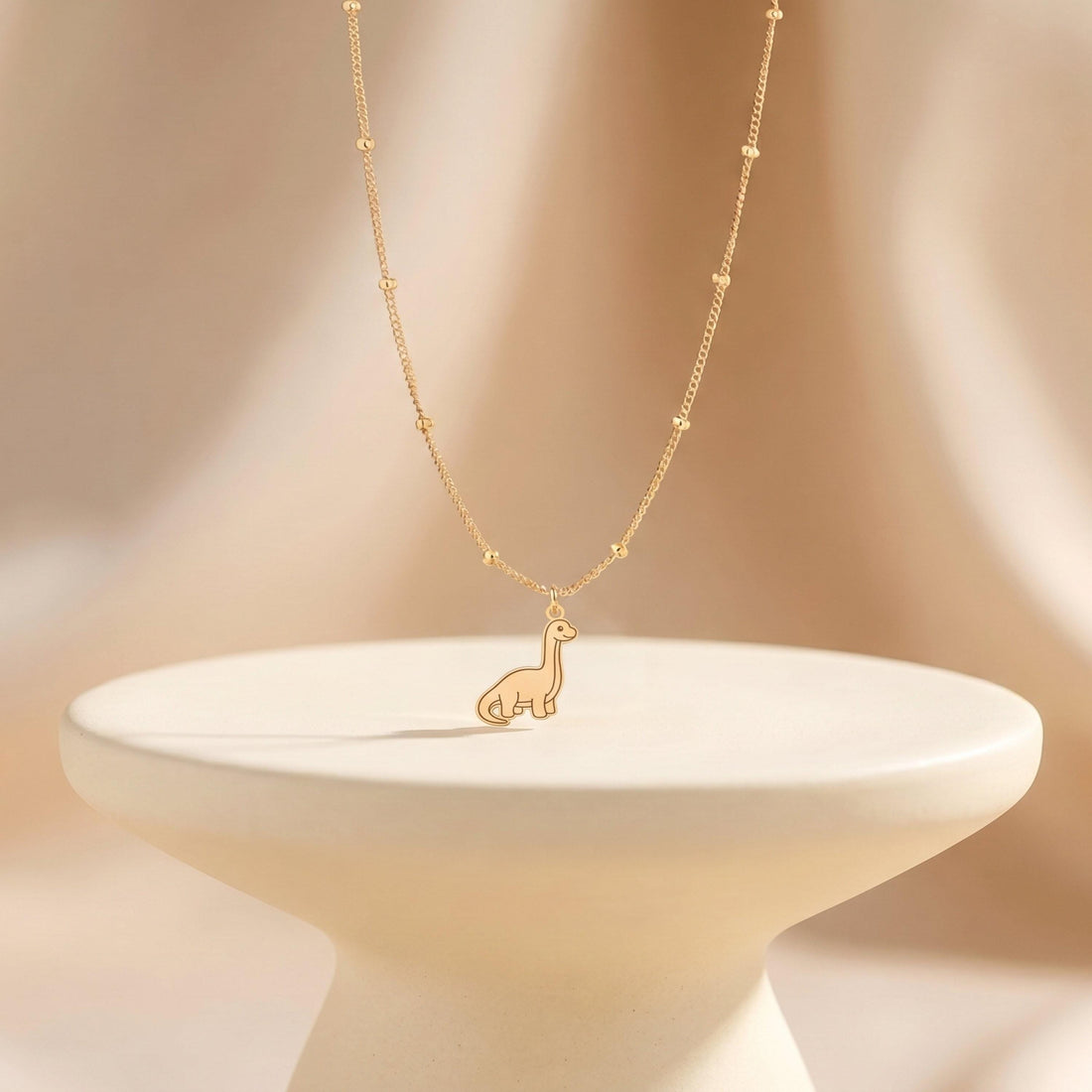 Sauropod Dinosaur Beady Necklace