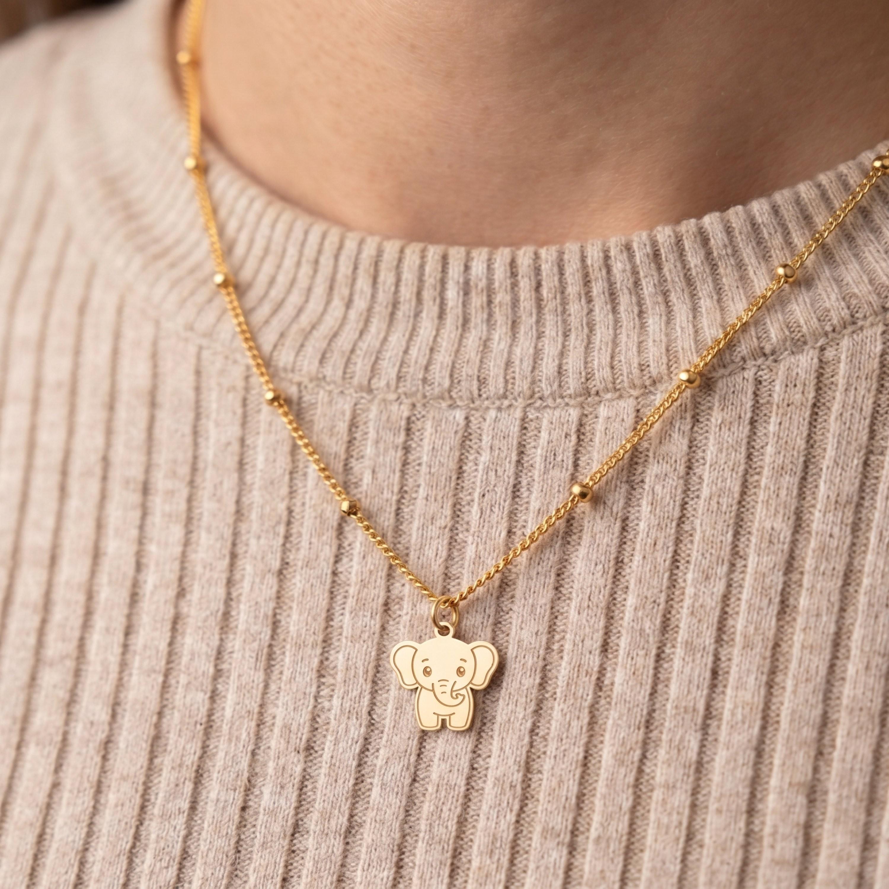 Elephant Beady Necklace