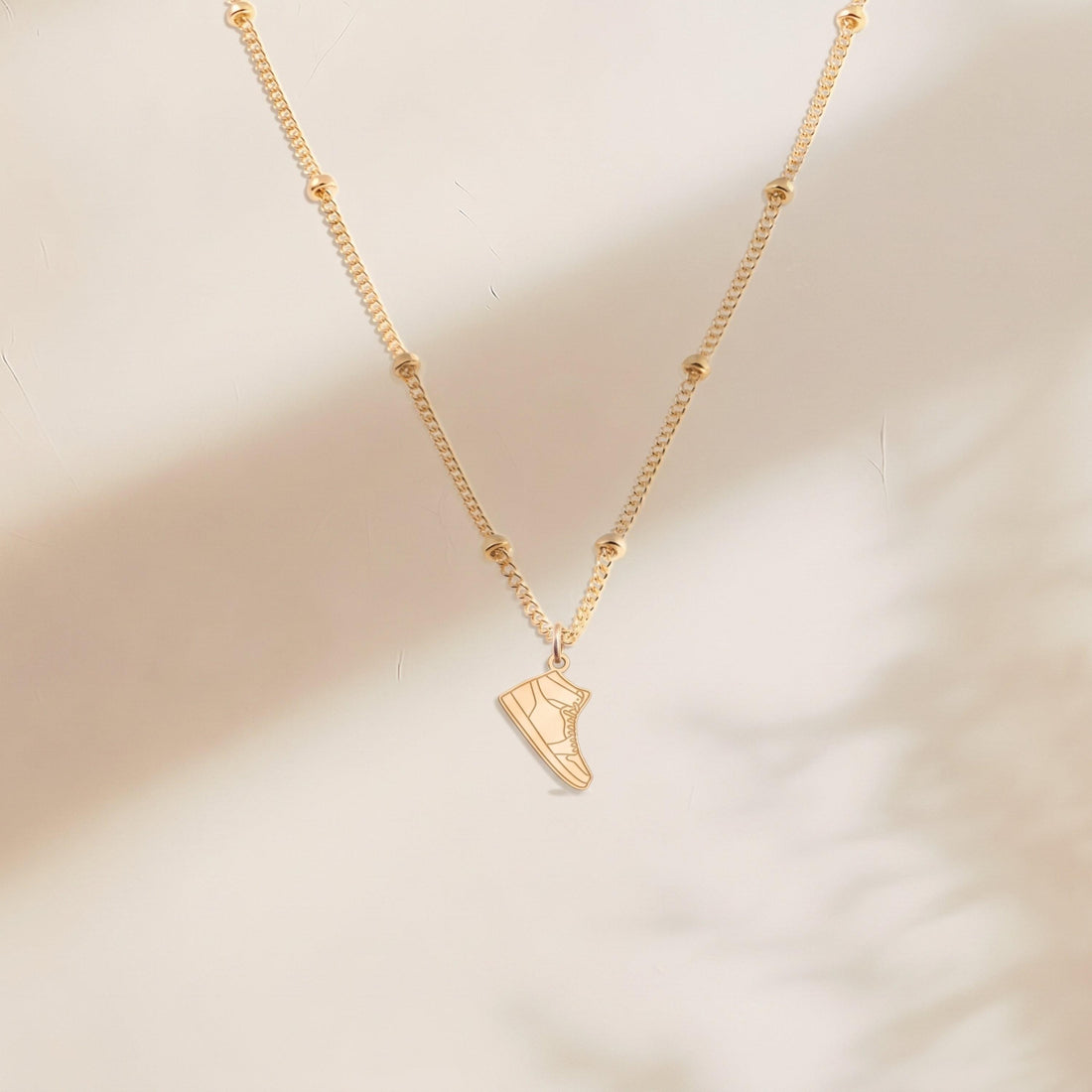 Sneaker Charm Beady Necklace