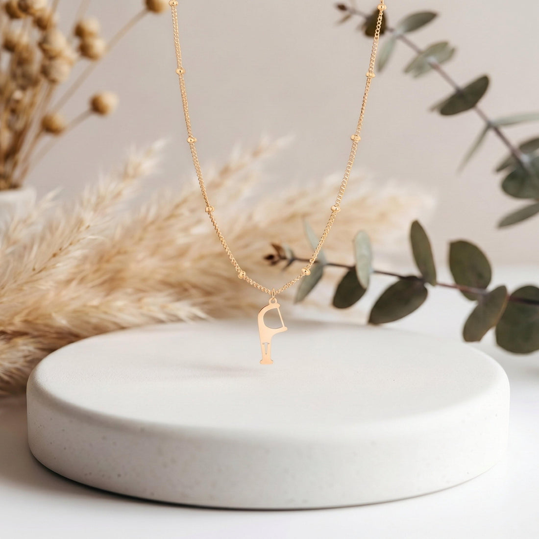 Toothpick Charm Bead Necklace