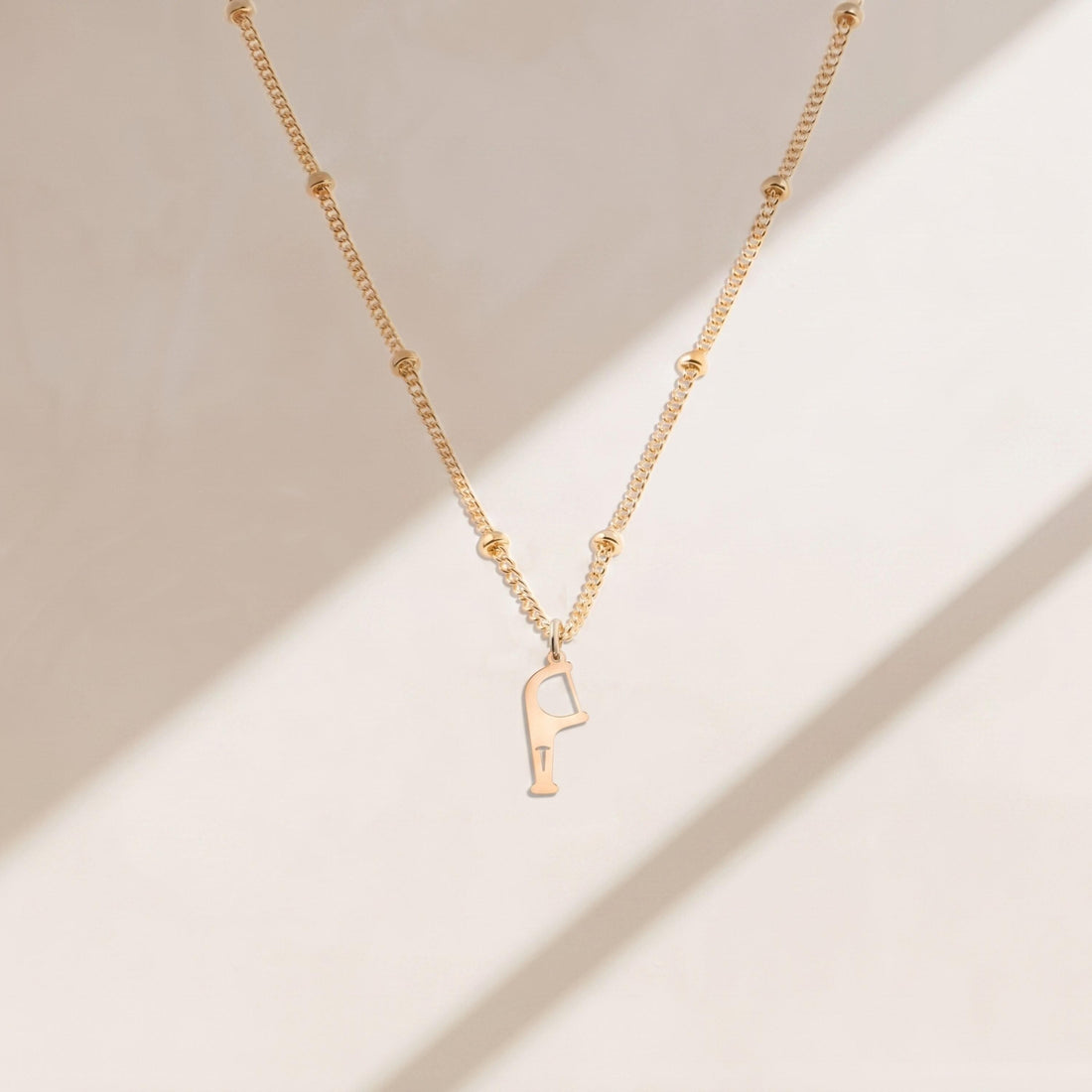 Toothpick Charm Bead Necklace