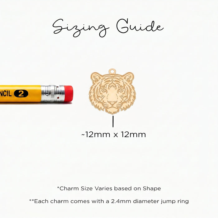 Tiger Head Charm Necklace