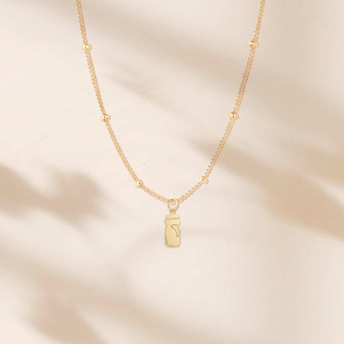Bottle Silhouette Charm Necklace