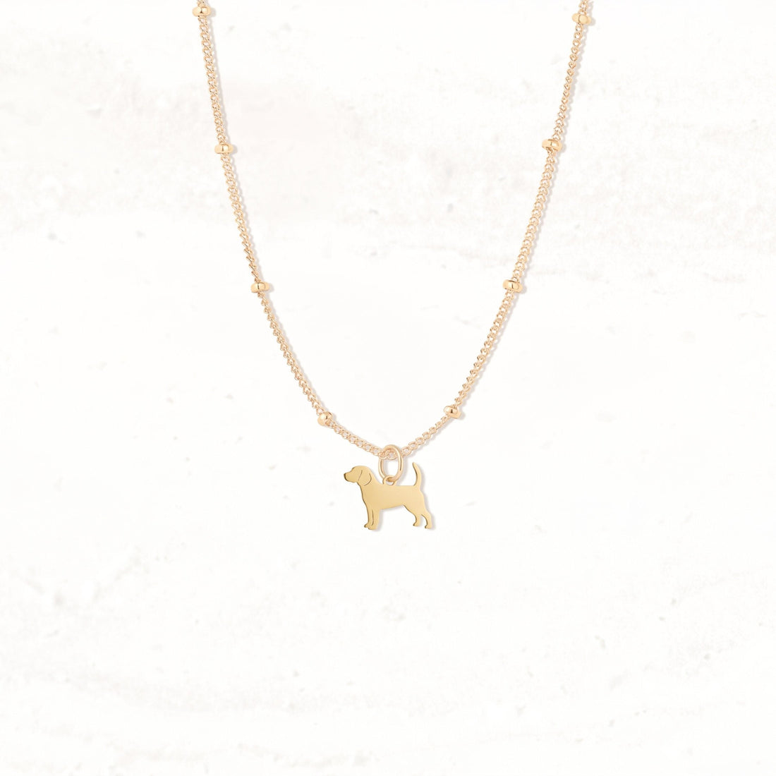 Canine Silhouette Charm Necklace