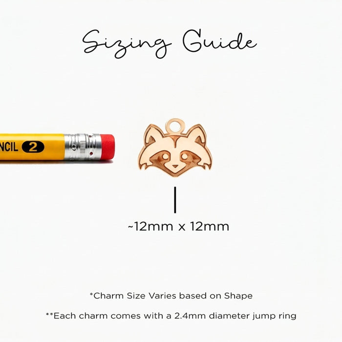 Raccoon Face Charm Necklace