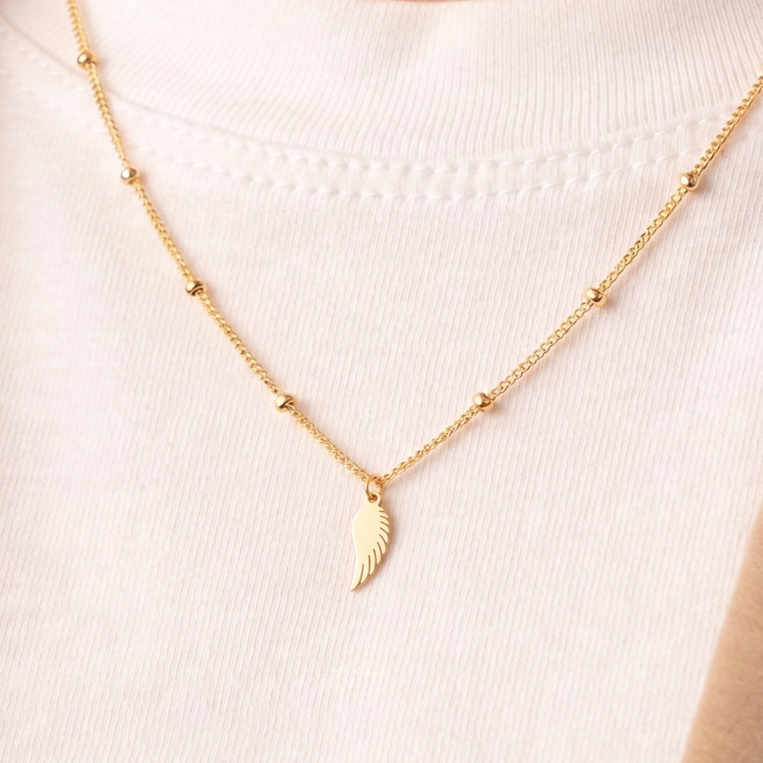 Angel Wing Charm Necklace