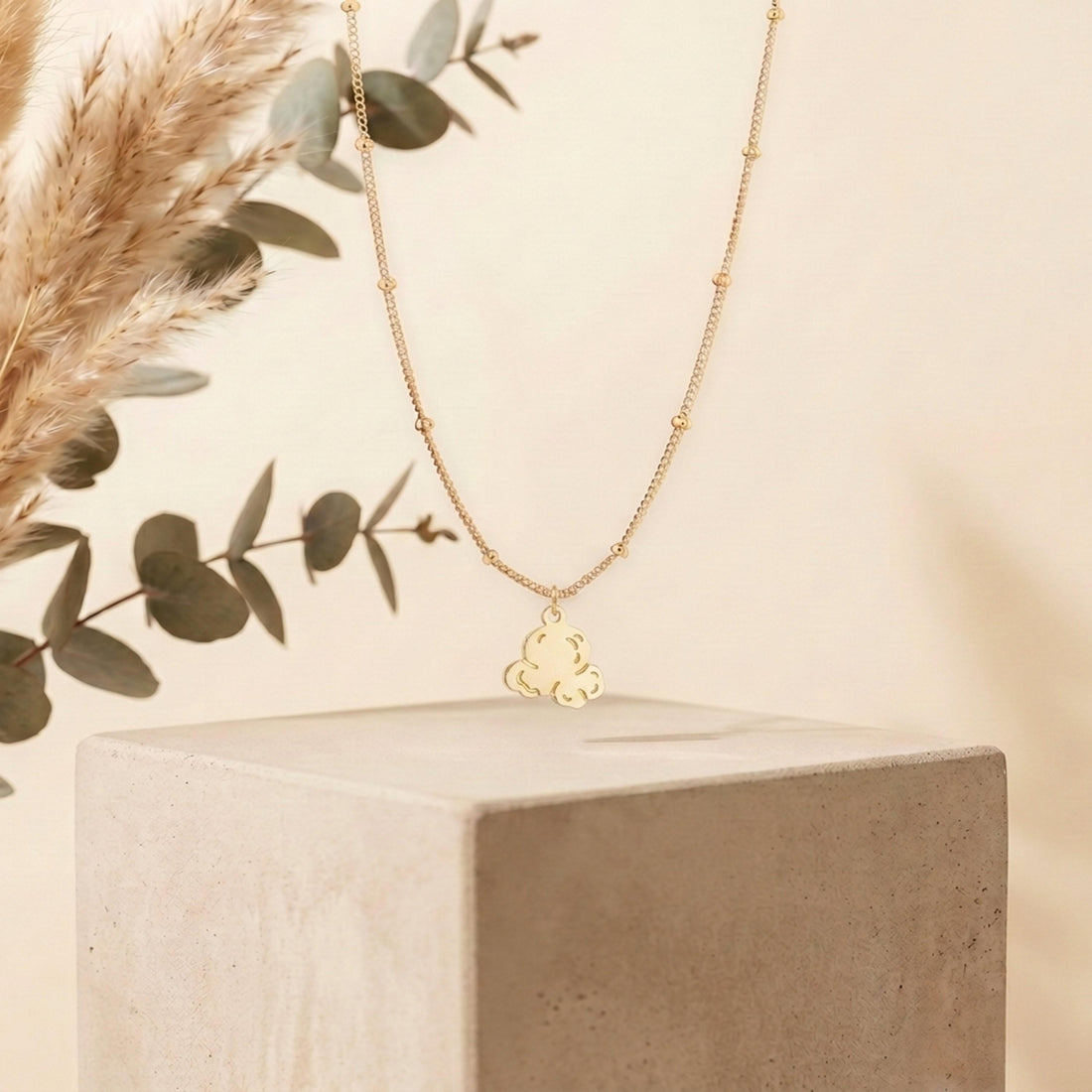 Popcorn Kernel Charm Necklace