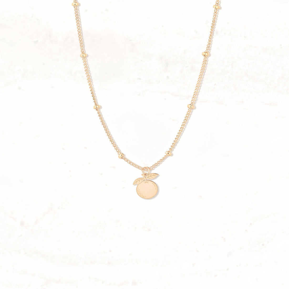 Citrus Fruit Beady Necklace