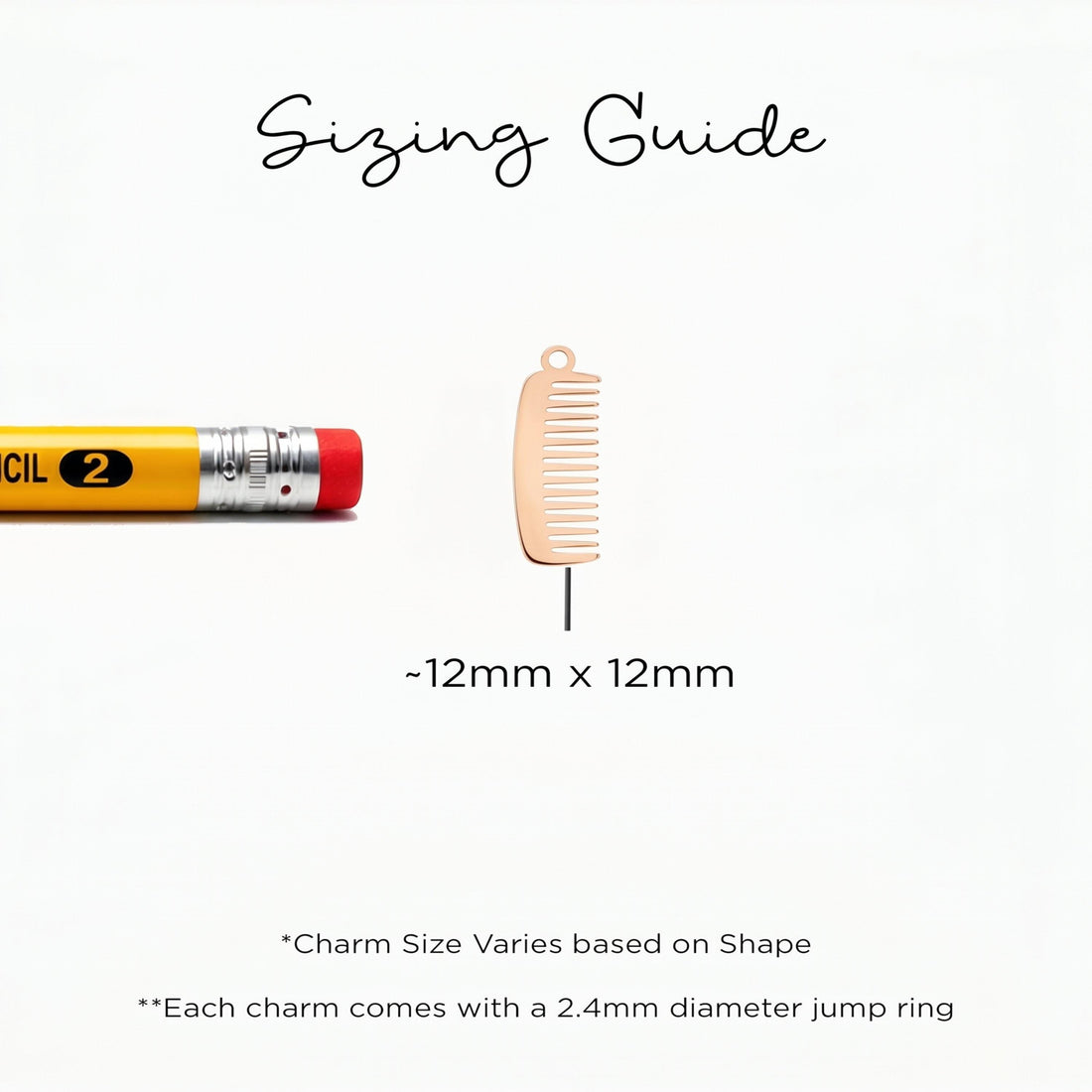 Hair Comb Charm Necklace