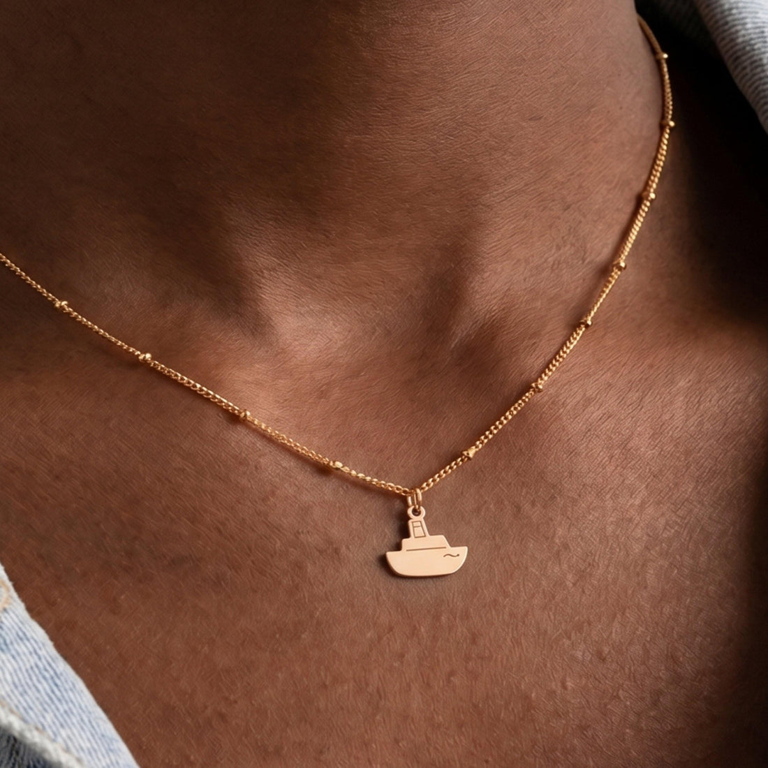 Sailboat Ocean Charm Necklace