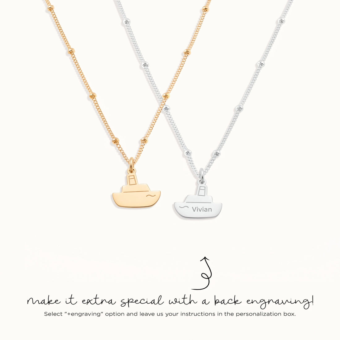 Sailboat Ocean Charm Necklace