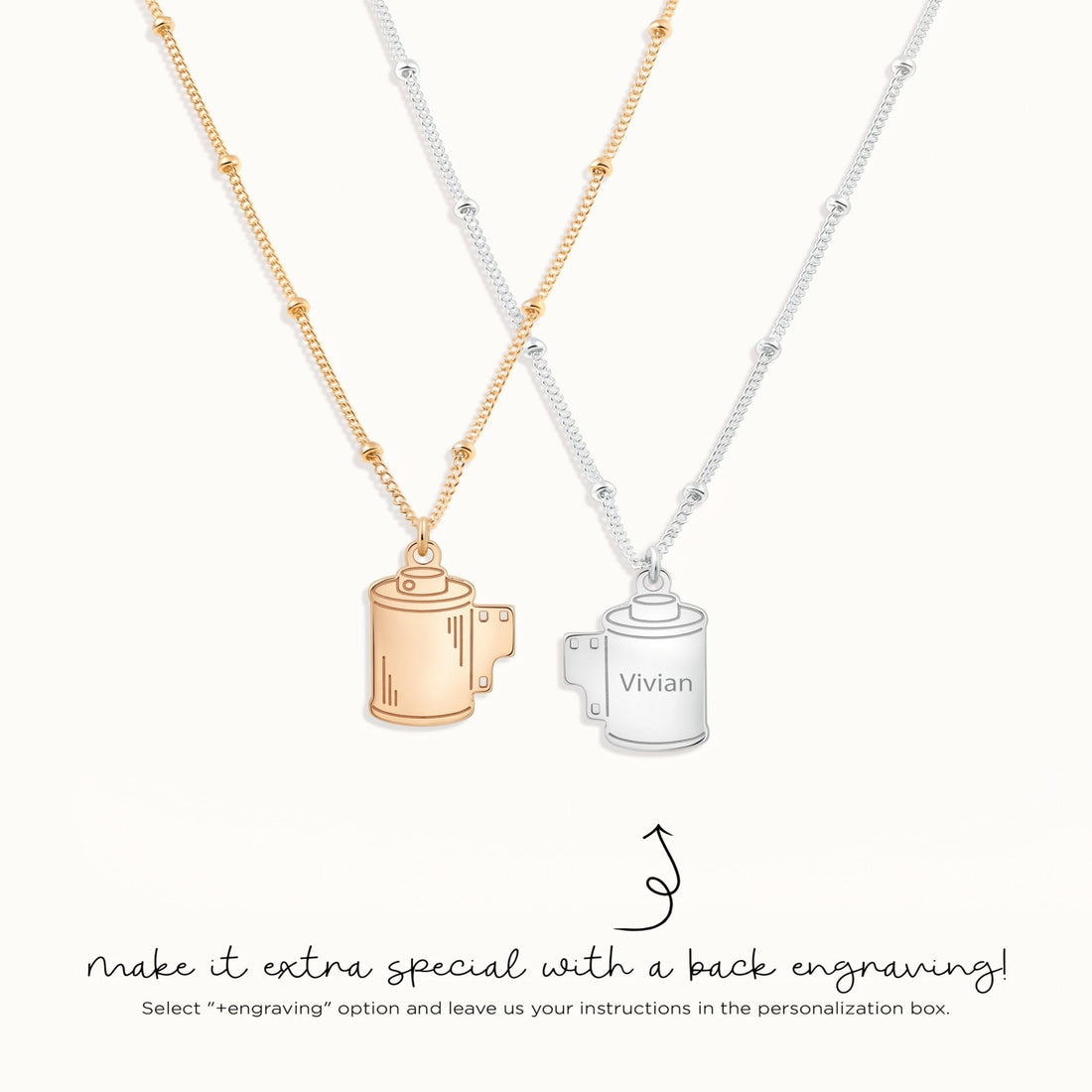 Camera Roll Beady Necklace