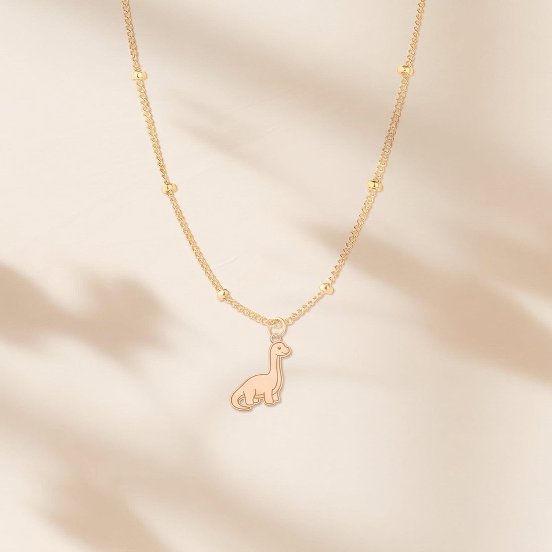 Sauropod Dinosaur Beady Necklace