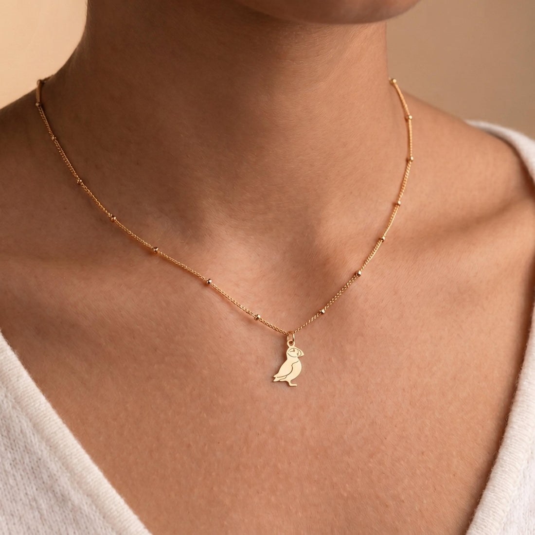 Puffin Toucan Beady Necklace
