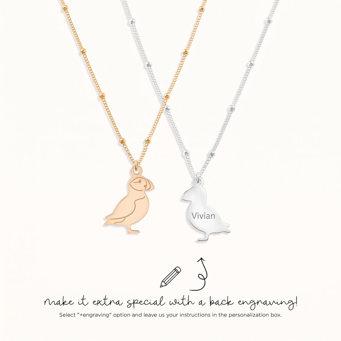 Puffin Toucan Beady Necklace