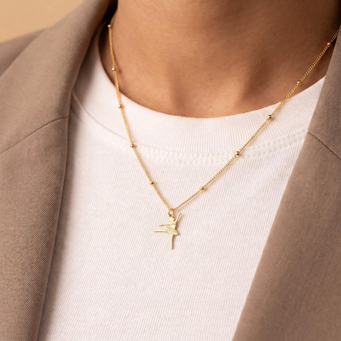 Ballet Dancer Beady Necklace