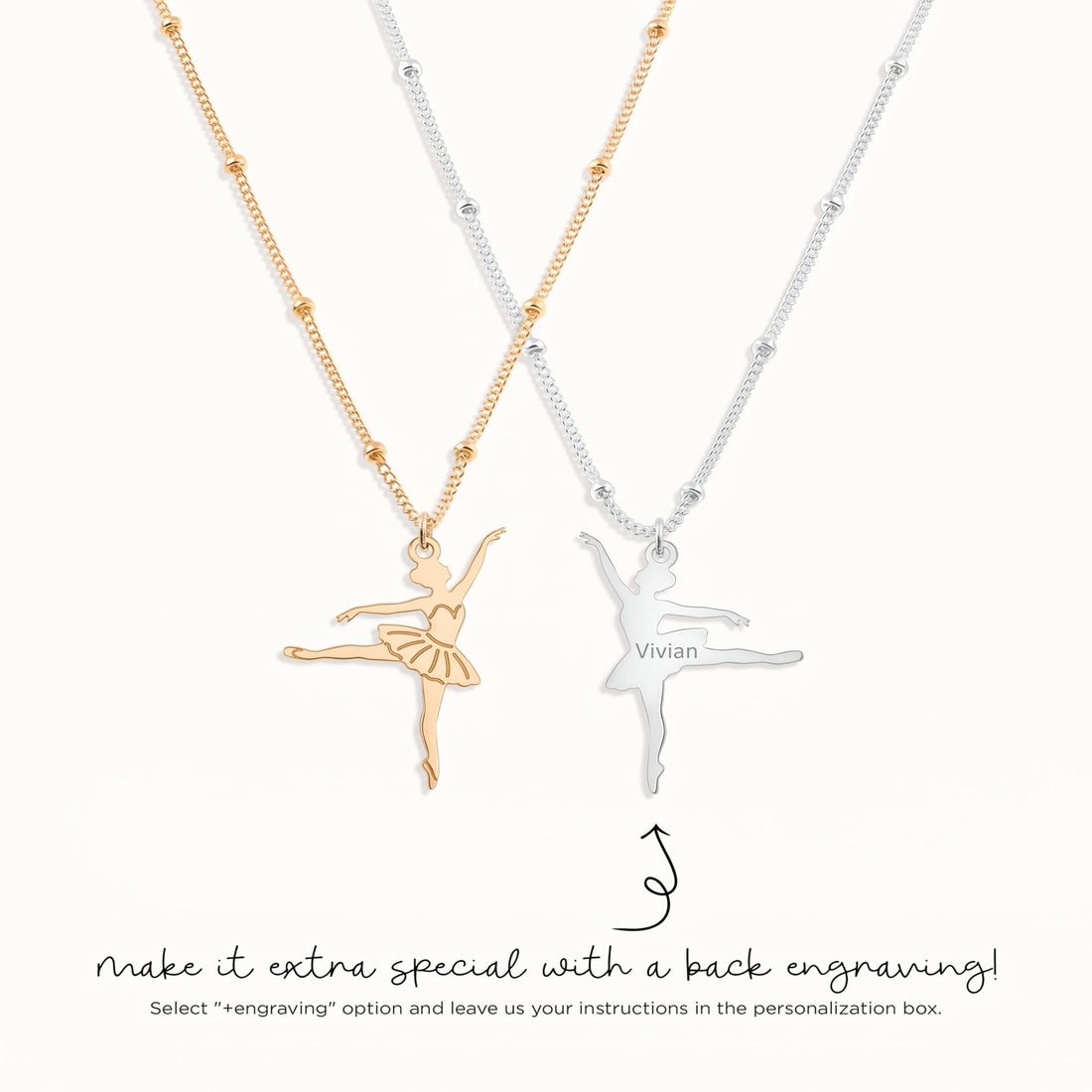 Ballet Dancer Beady Necklace