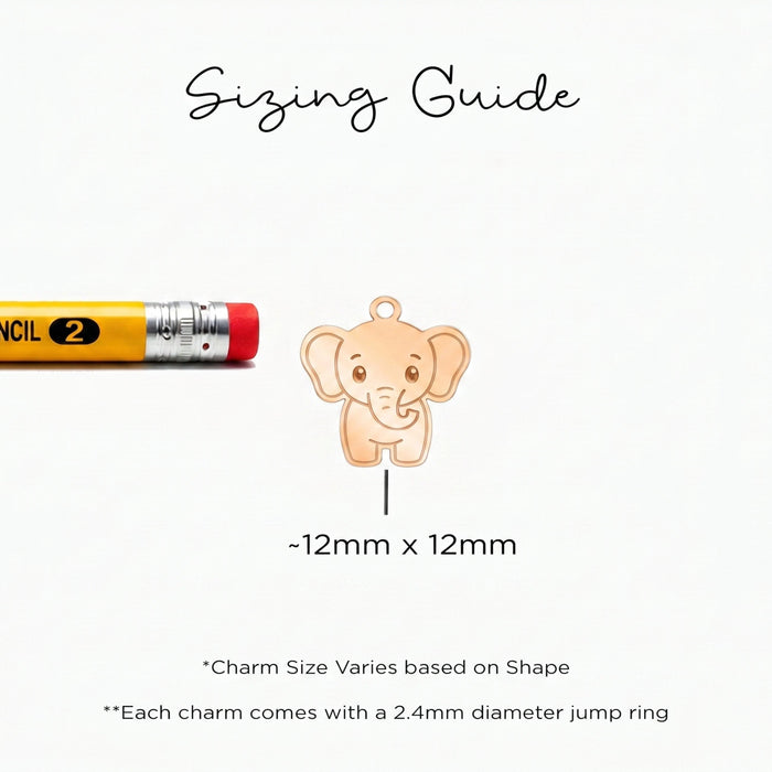 Elephant Charm Bead Necklace