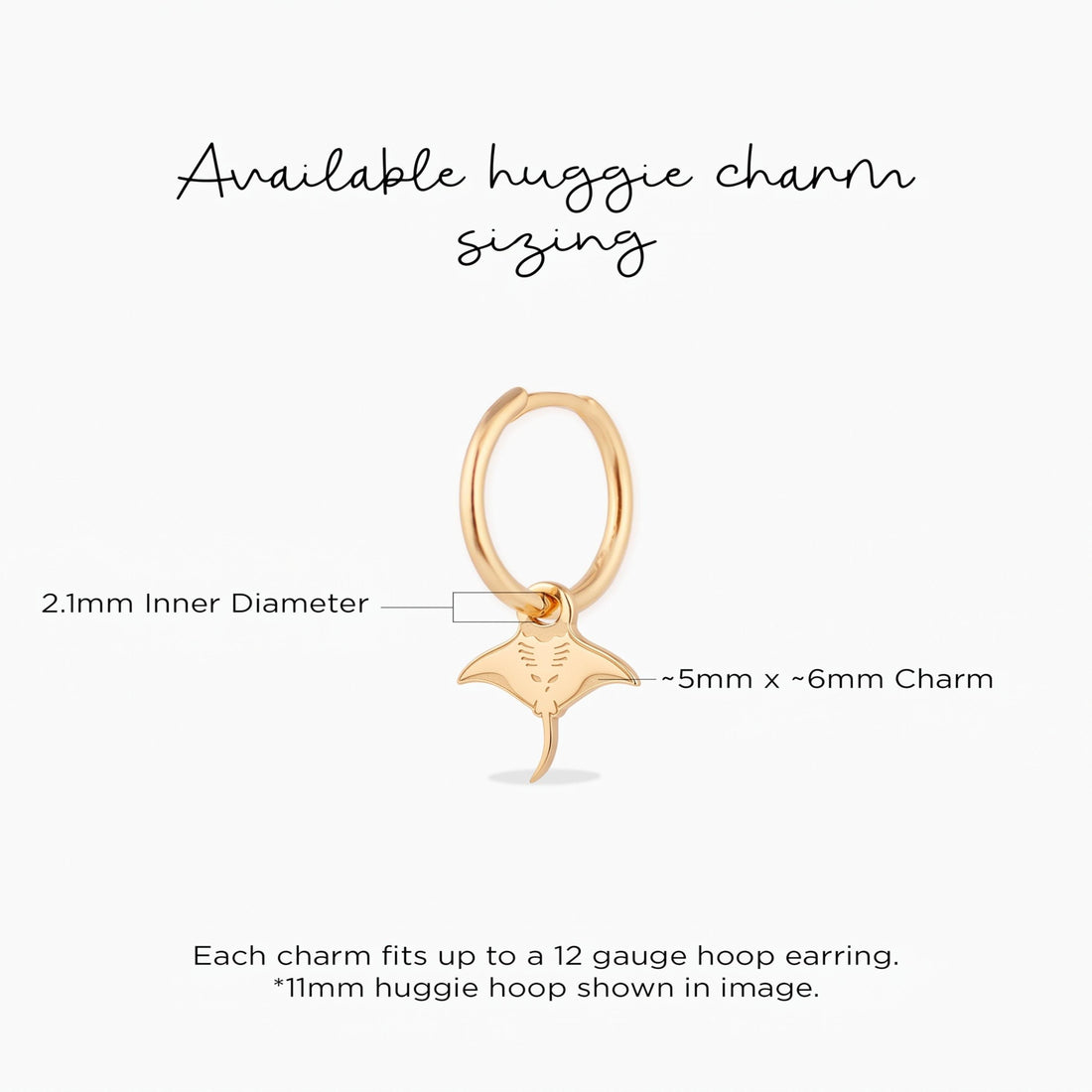 Manta Ray Necklace Charm