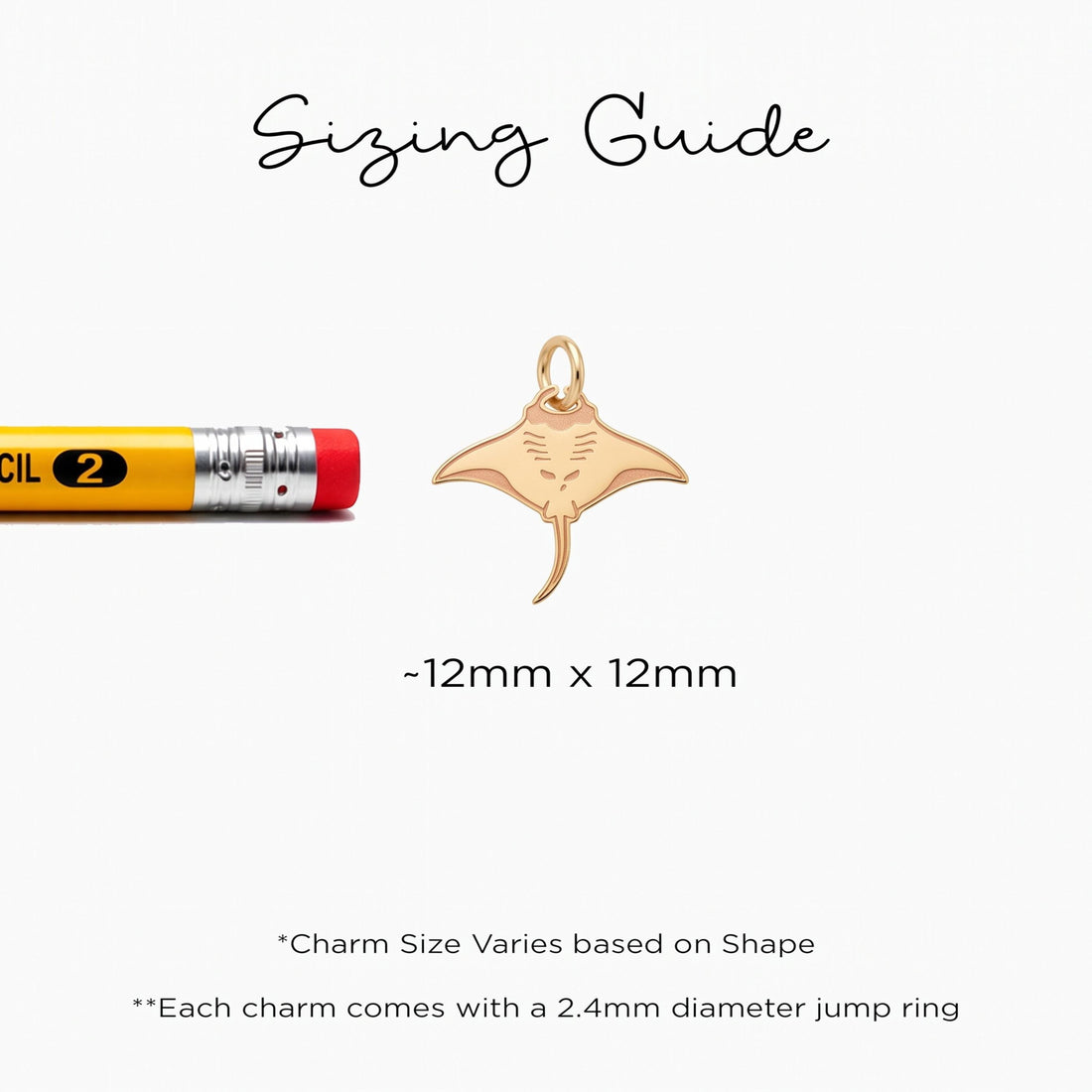 Manta Ray Necklace Charm