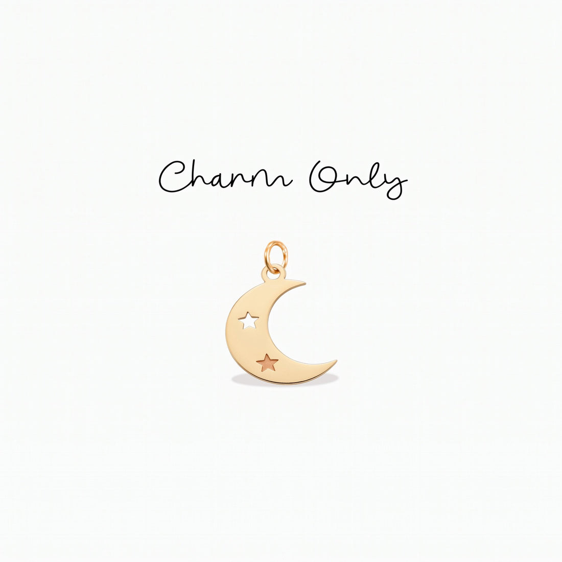 Crescent Moon Star Charm Pendant