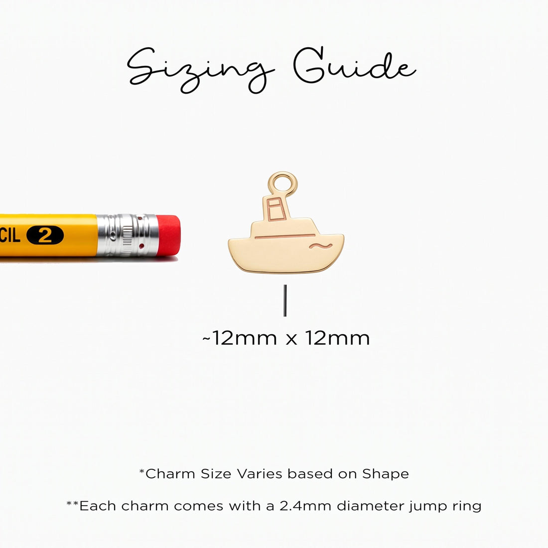 Harbor Tugboat Ship Charm