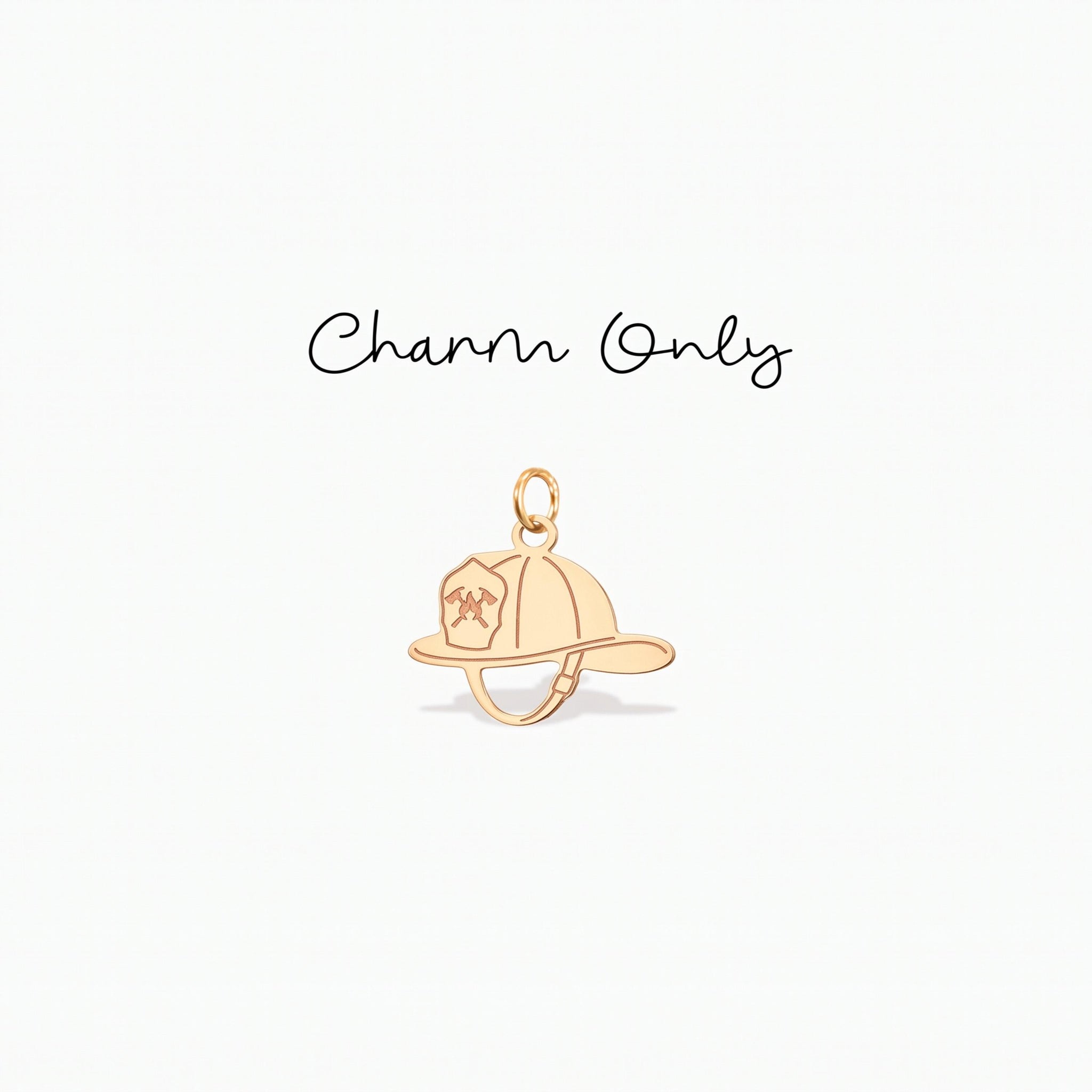 Fire Helmet Necklace Charm