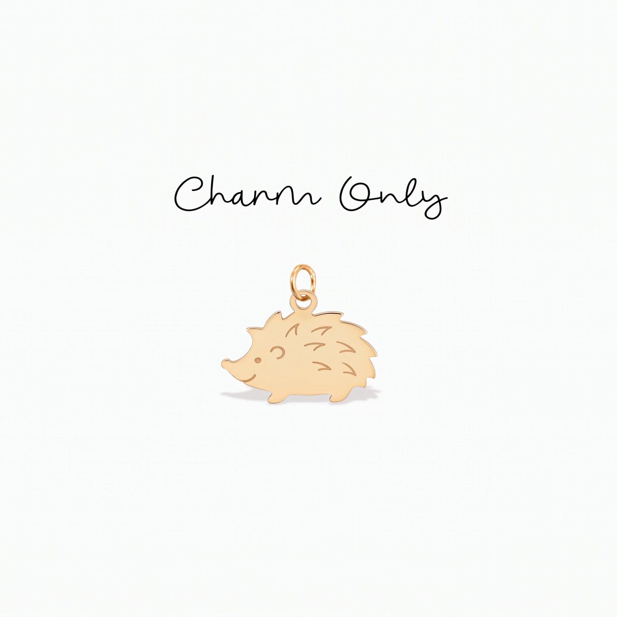Dainty Hedgehog Necklace Charm