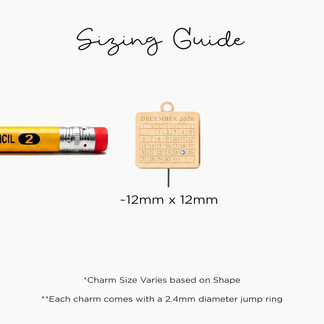 Calendar Special Occasion Charm
