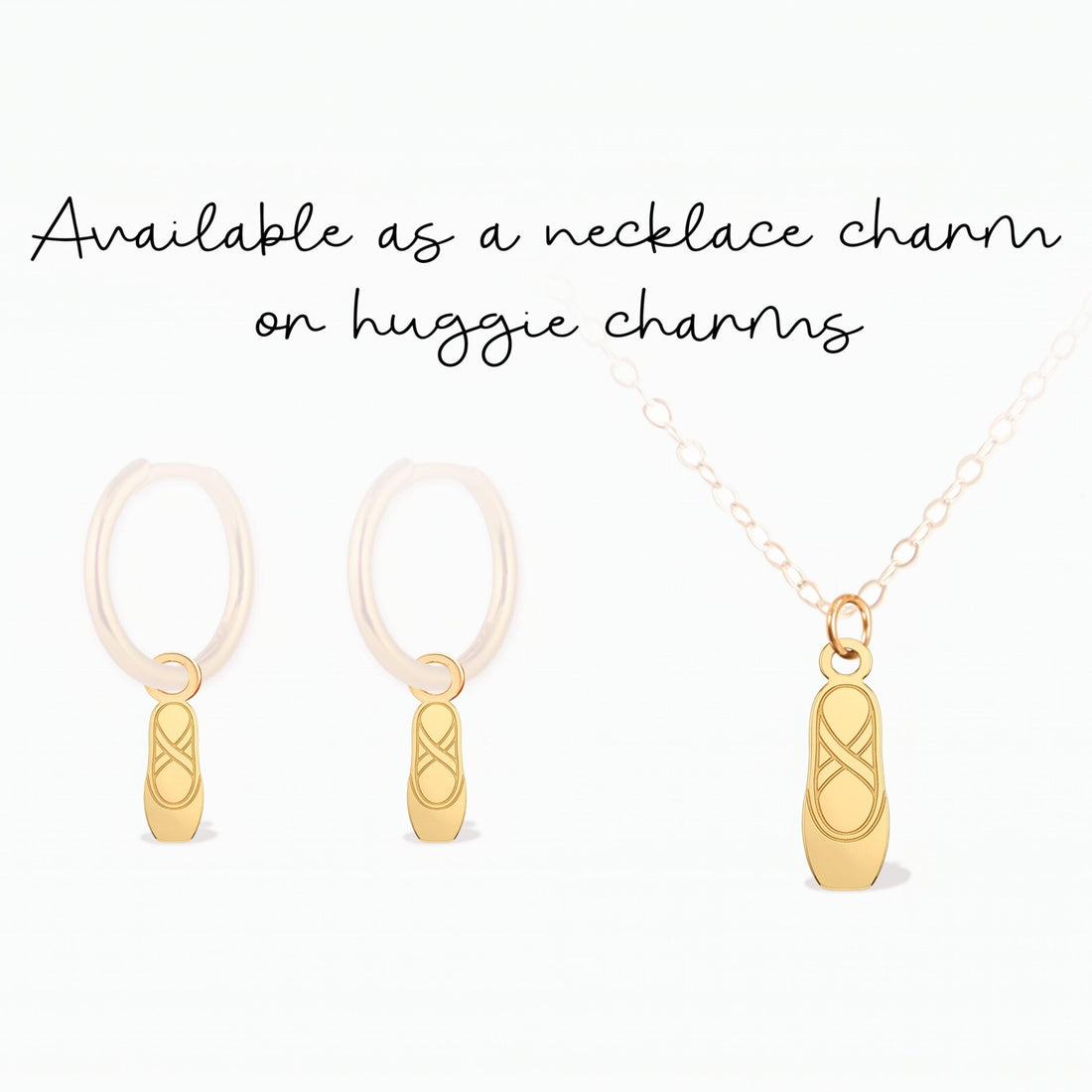 Ballet Slipper Necklace Charm