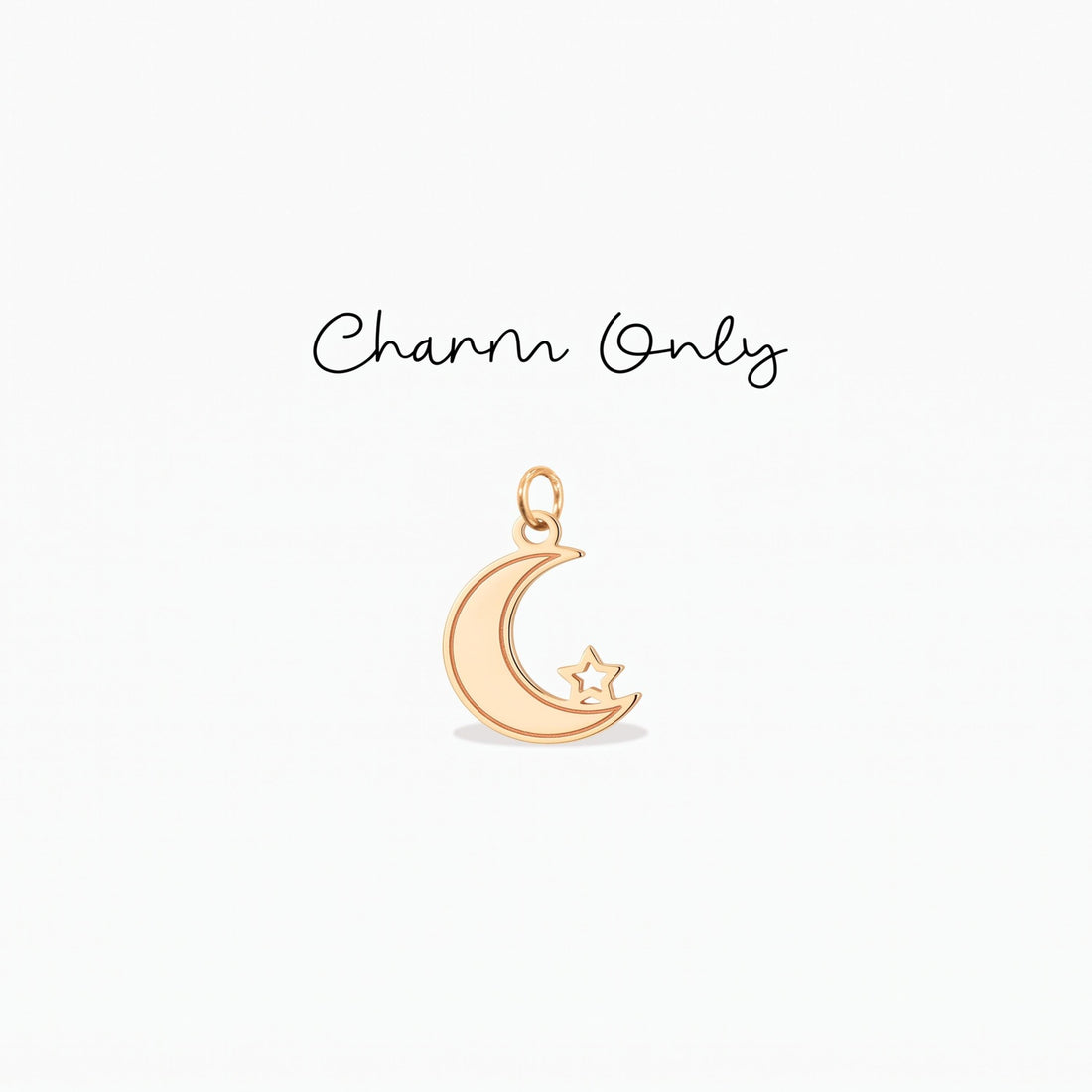 Crescent Moon Star Charm
