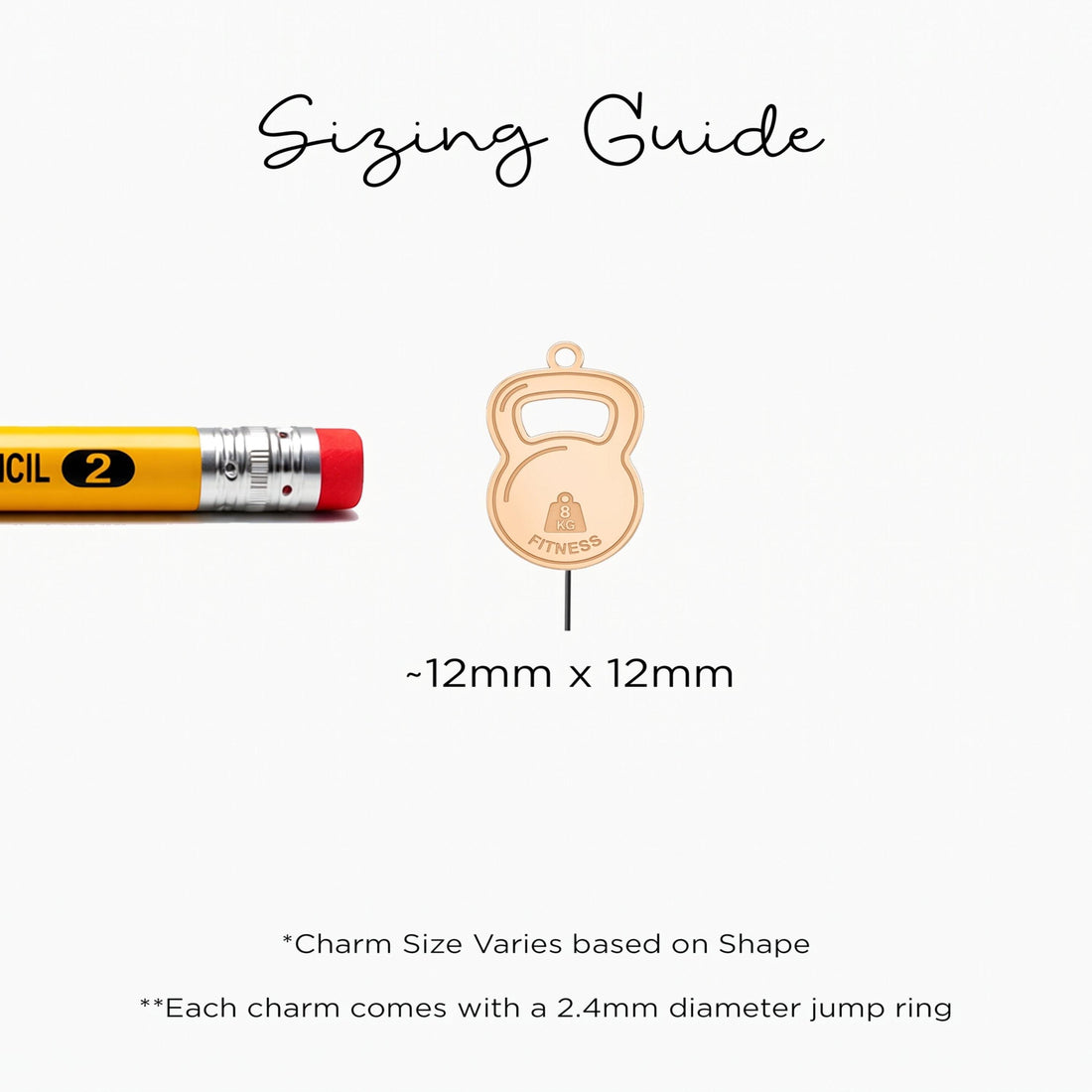 Kettlebell Dumbbell Necklace Charm