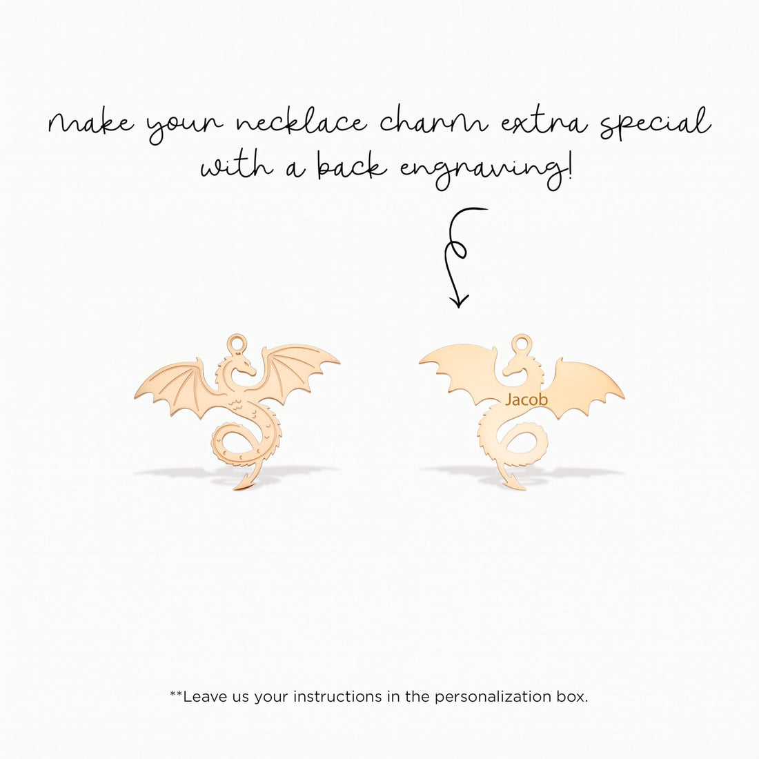Mystical Dragon Necklace Charm